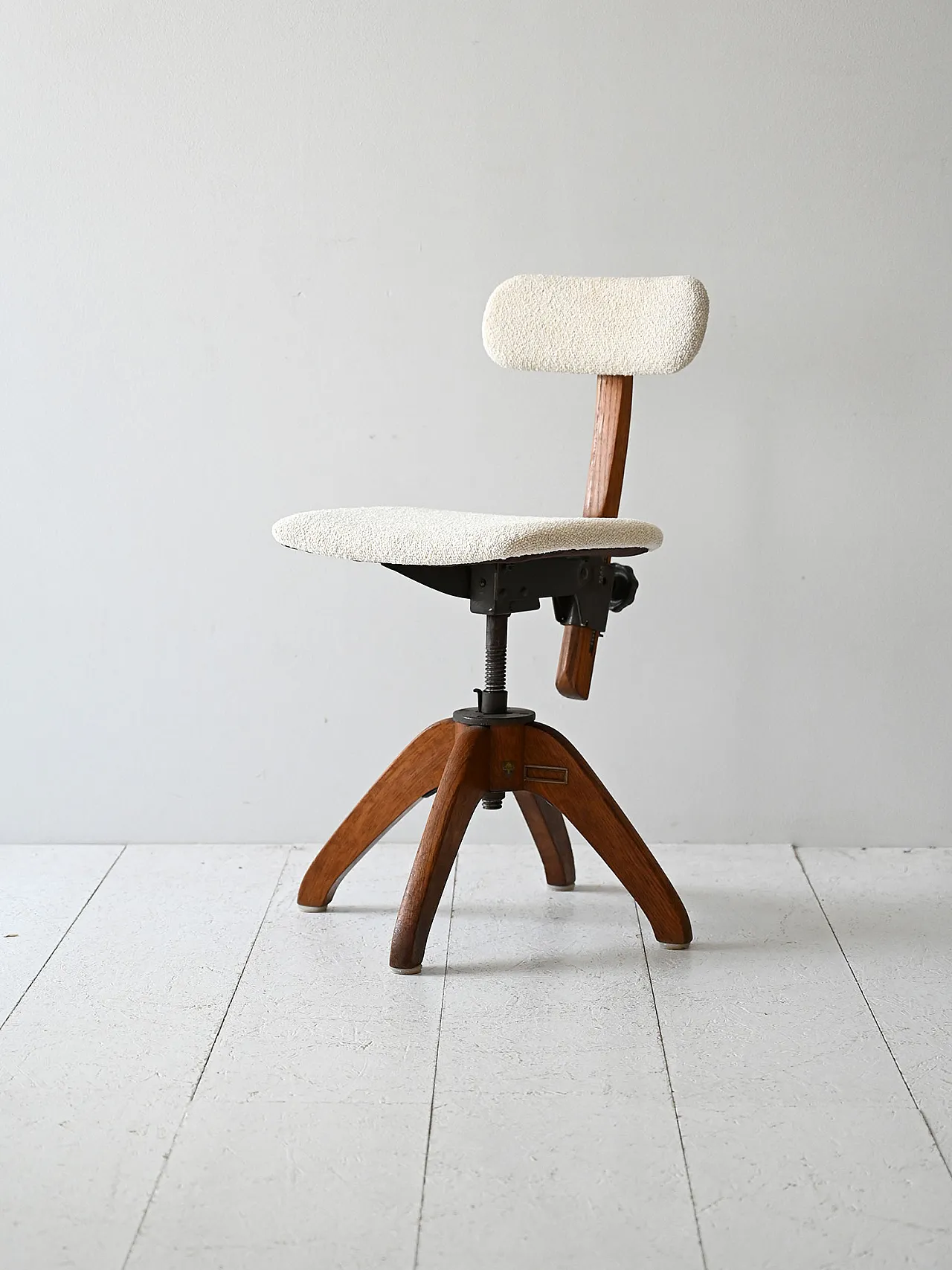 Scandinavian oak office chair, 1920s 1