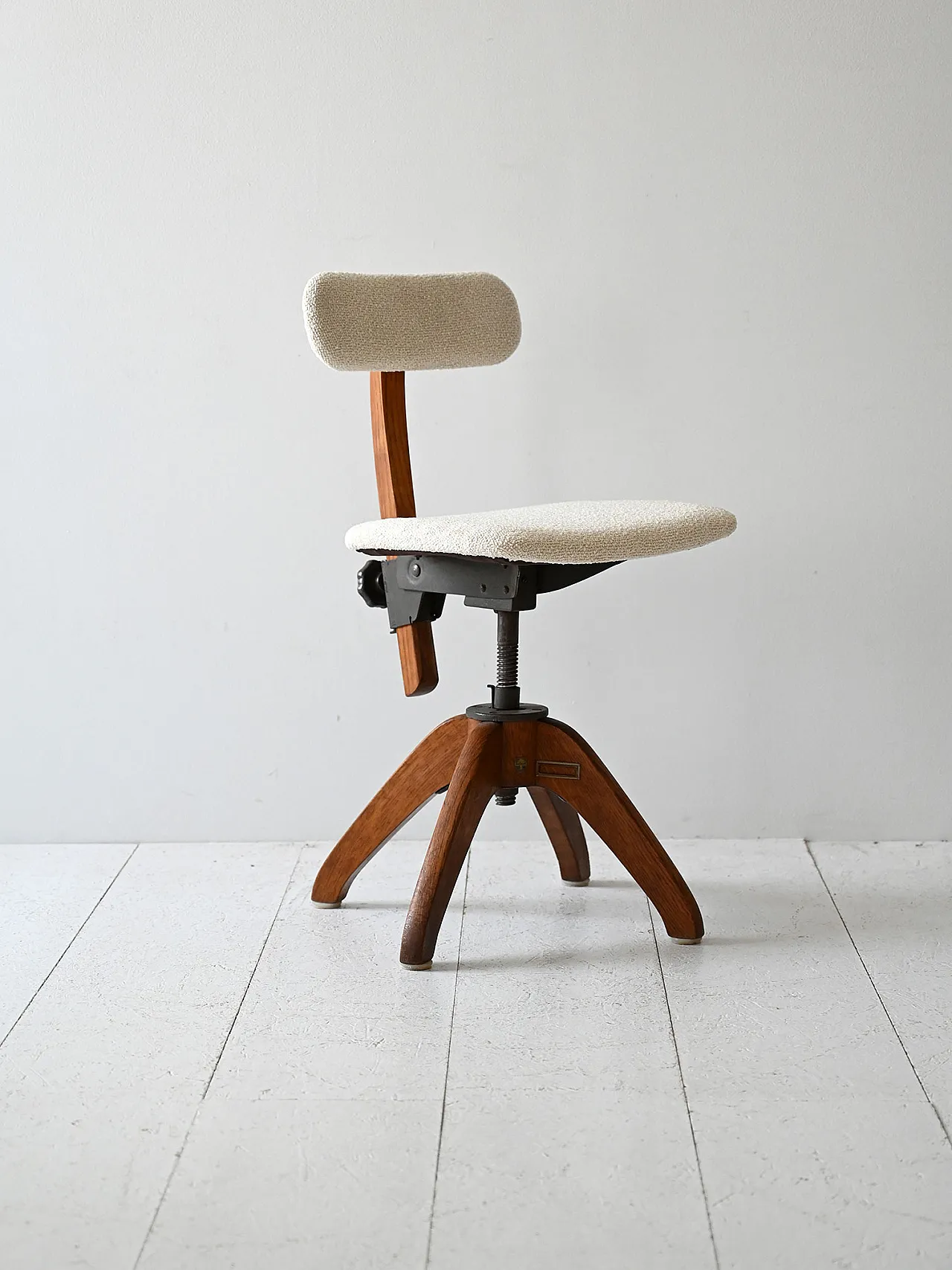 Scandinavian oak office chair, 1920s 3