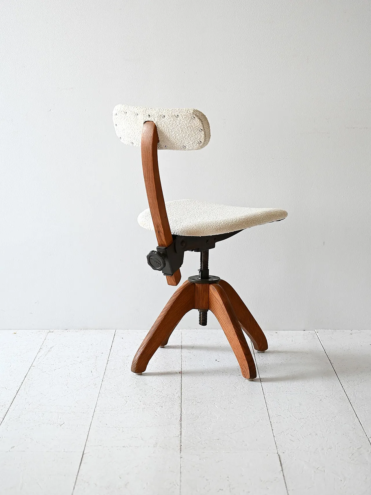 Scandinavian oak office chair, 1920s 4