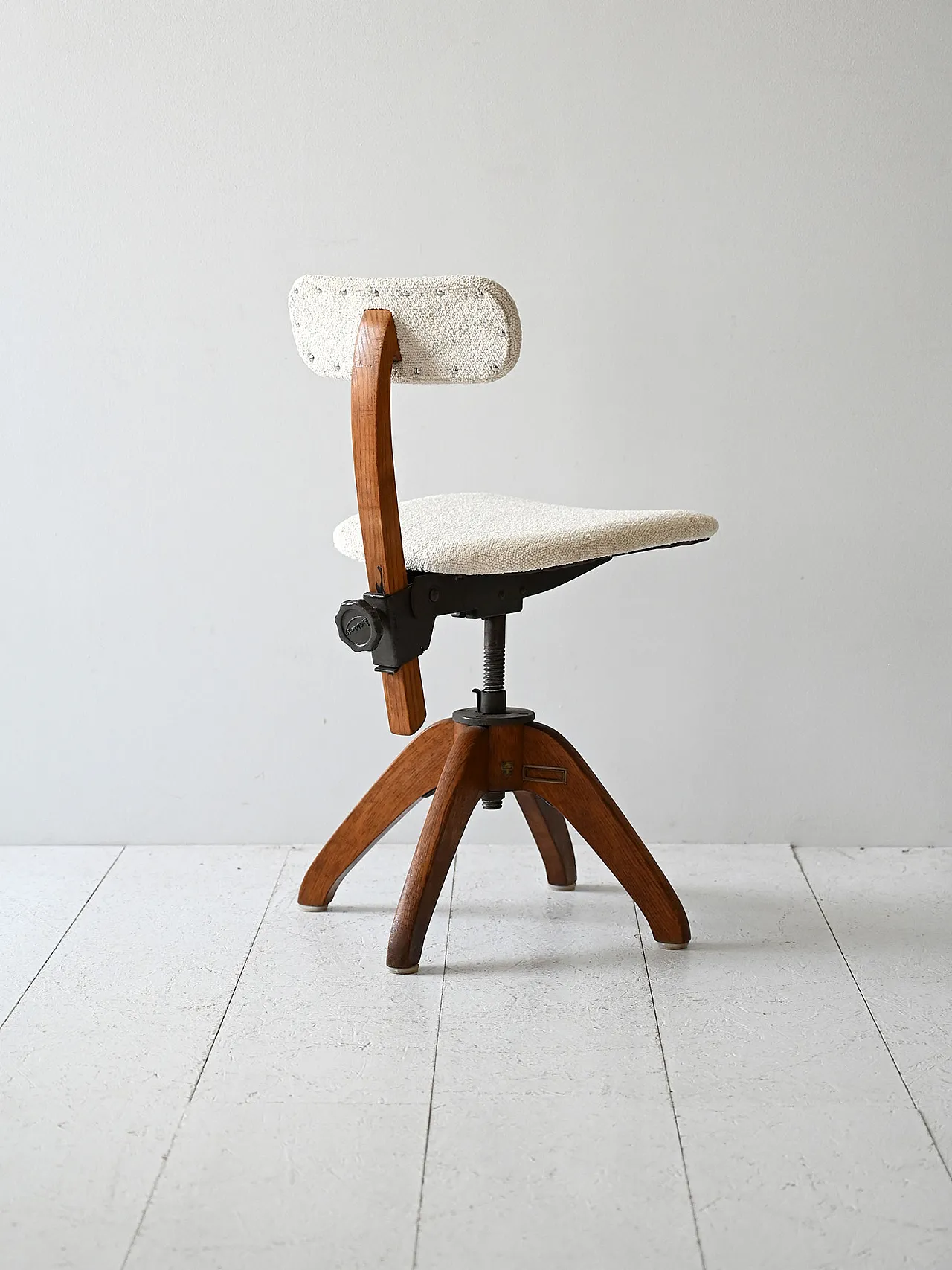 Scandinavian oak office chair, 1920s 5