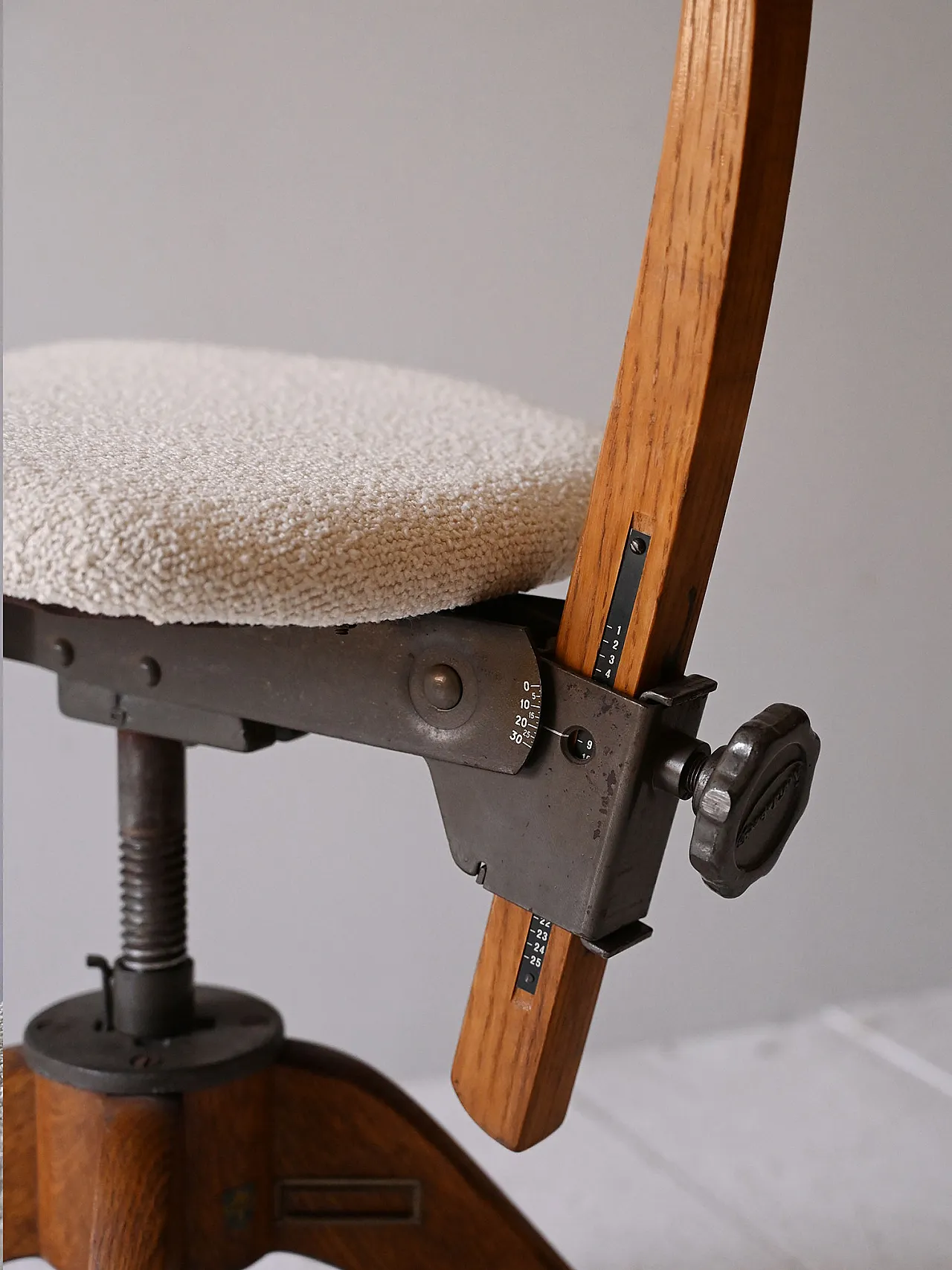 Scandinavian oak office chair, 1920s 9