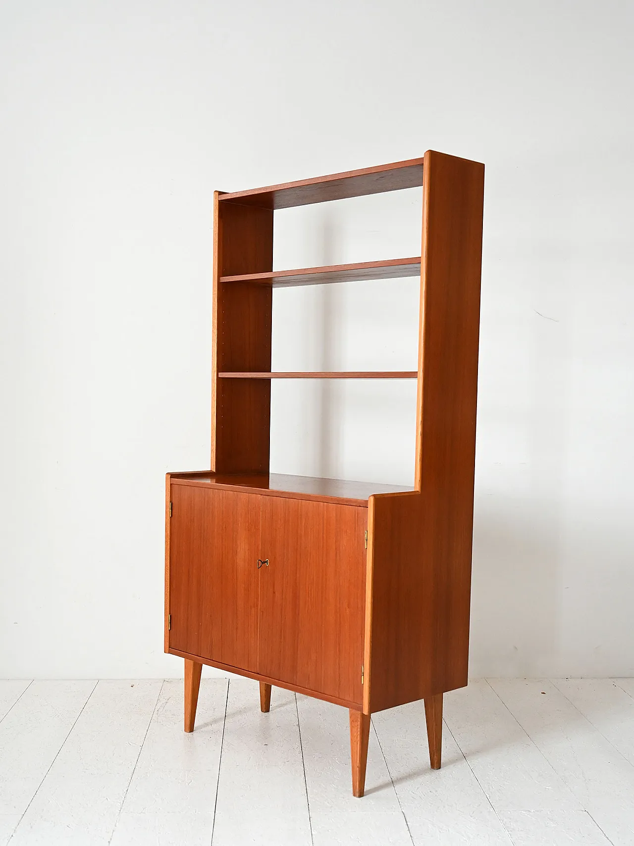 Scandinavian library with doors and shelves, 1960s 5