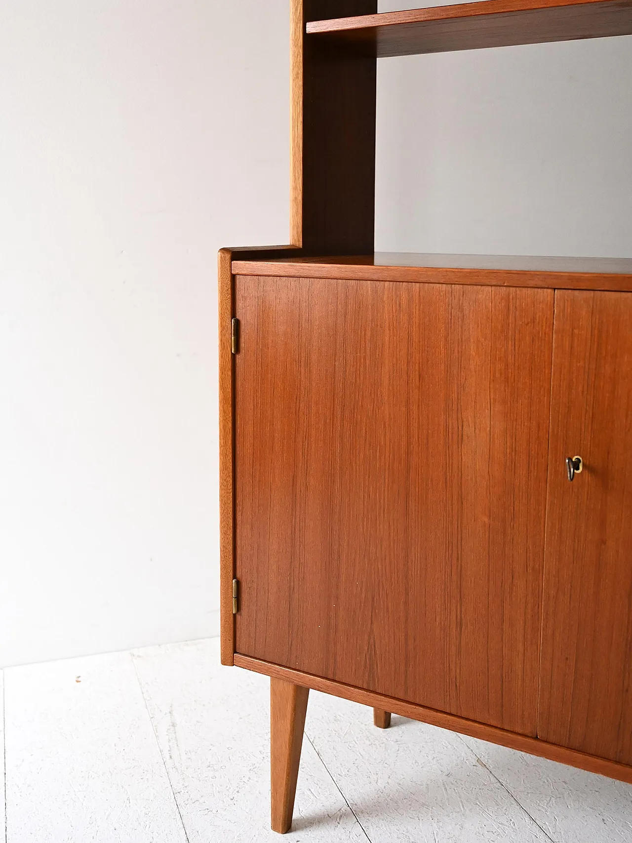 Scandinavian library with doors and shelves, 1960s 7
