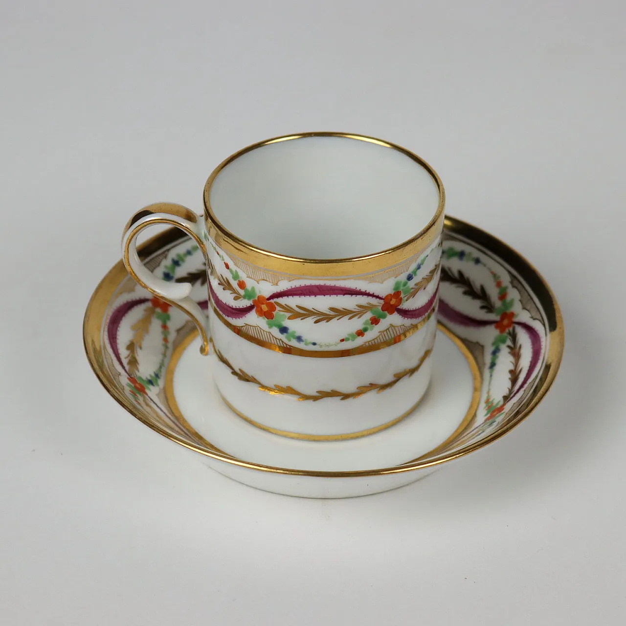 Bauletto da viaggio con porcellane francesi, '800 5