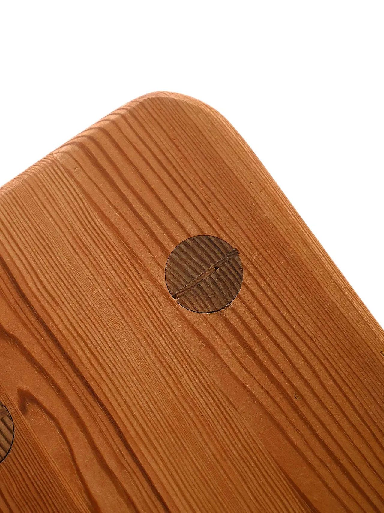 Scandinavian stool in larch, 1950s 3