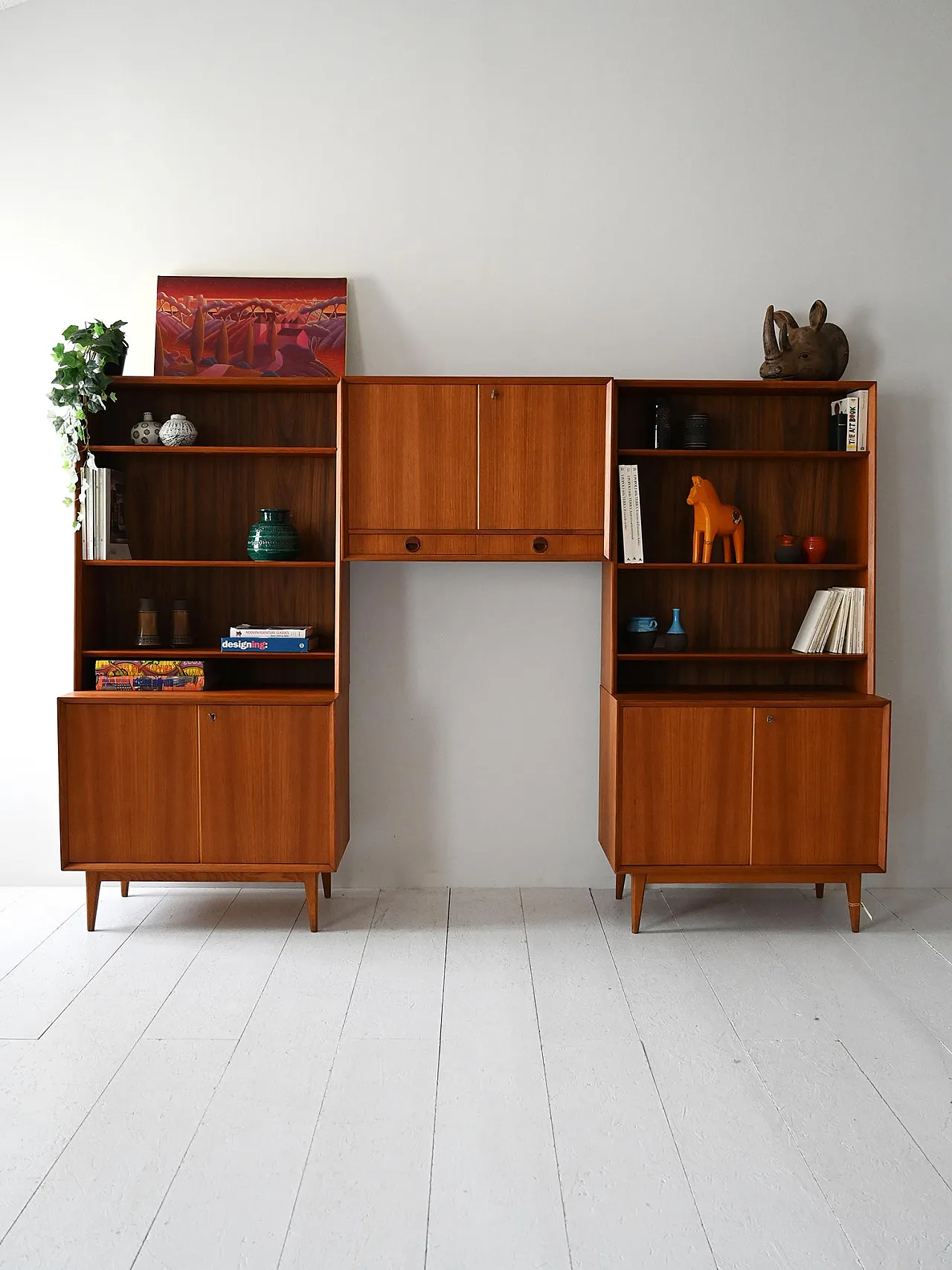 Scandinavian modular system in teak, 1960s 1