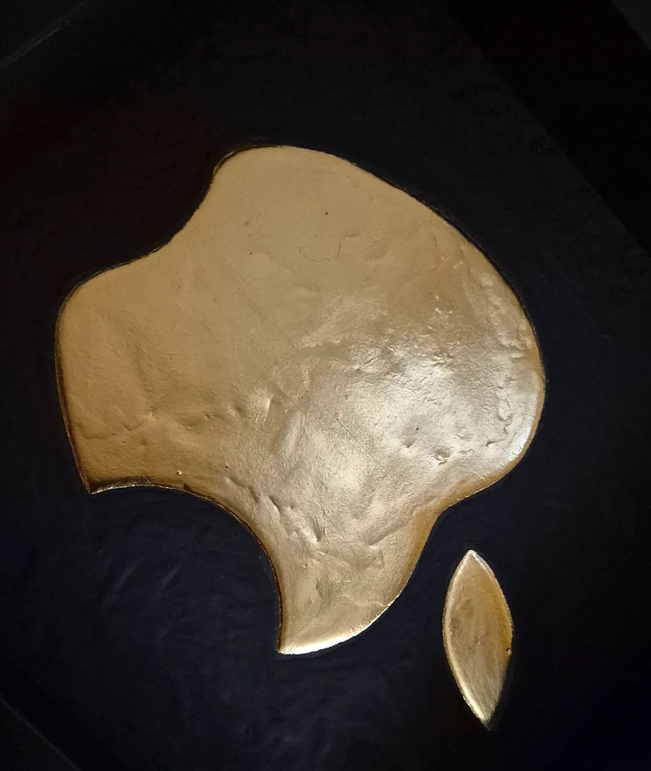 Apple logo 23kt gold plated artwork in frame 80s and 90s collection 6