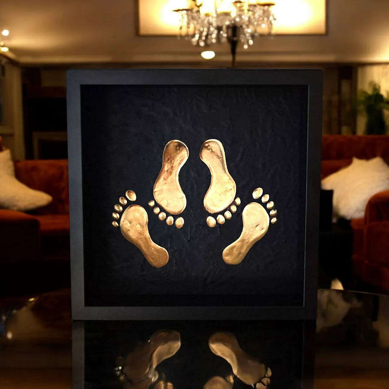 Erotic emoticon 23kt gold gilded in frame limited edition 1