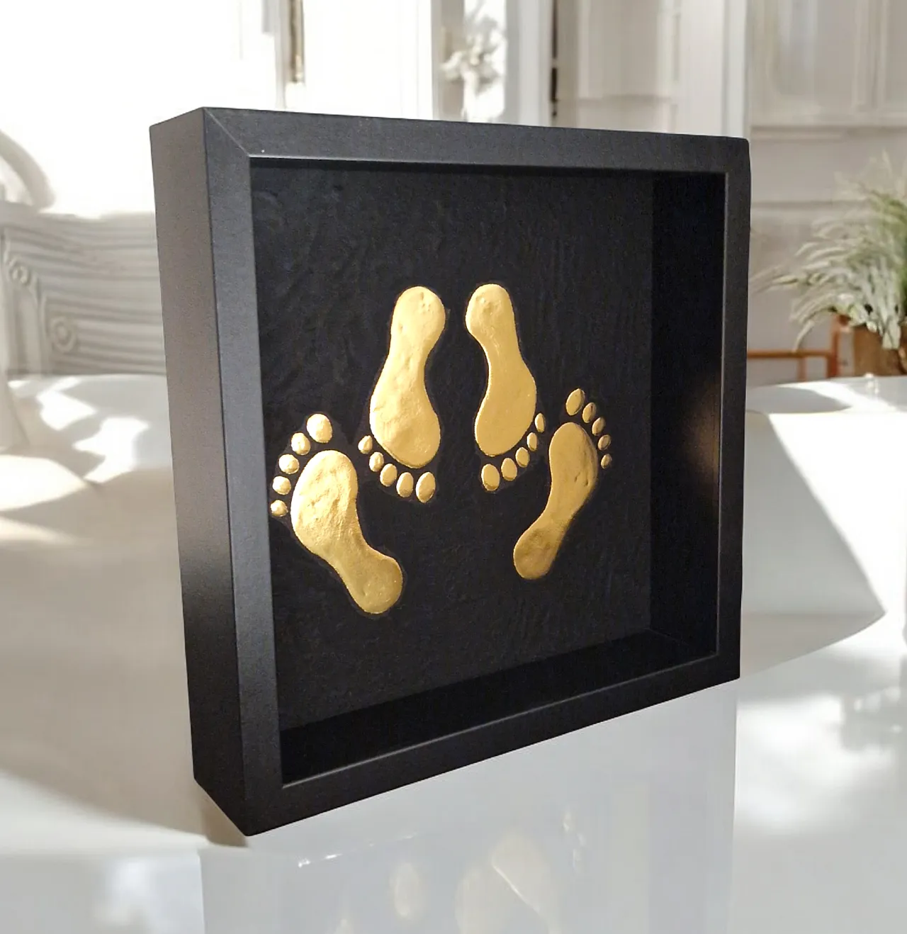 Erotic emoticon 23kt gold gilded in frame limited edition 7