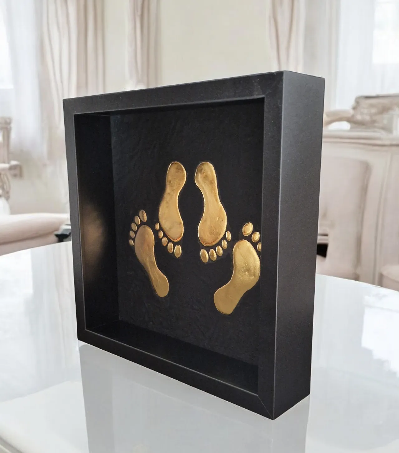 Erotic emoticon 23kt gold gilded in frame limited edition 8