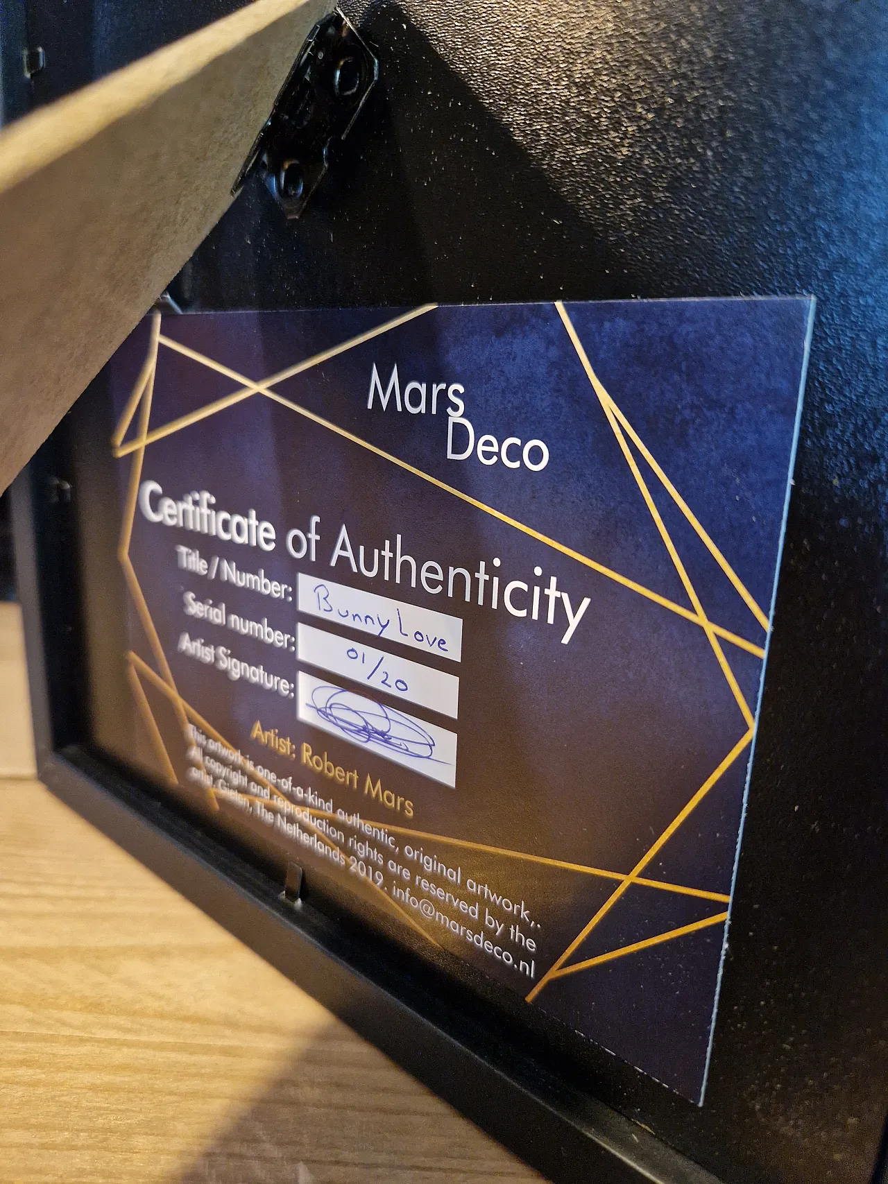 Playboy bunny 23kt gold plated in frame 80s and 90s collection 7