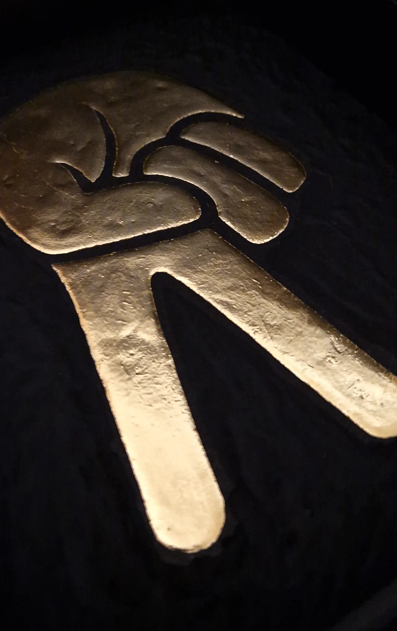 Peace handsign 23kt gold plated in frame PopArt collection 4