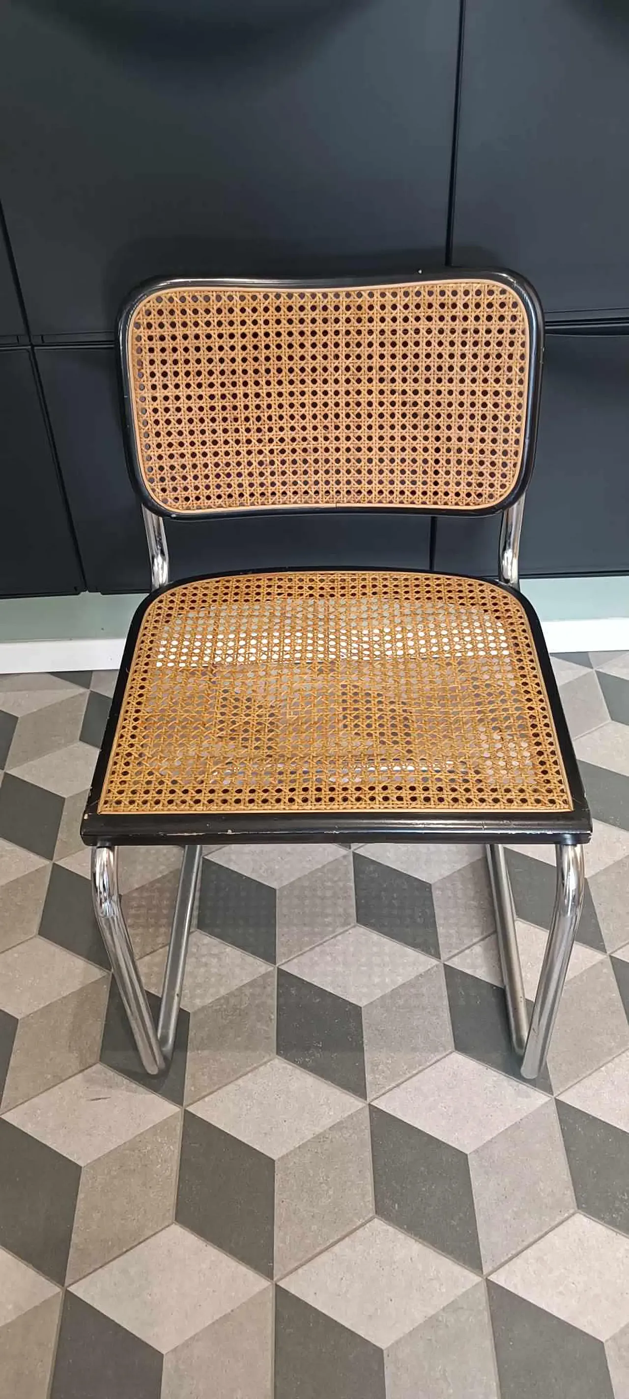 Tavolo con 4 sedie Cesca di Marcel Breuer per Gavina, anni '60 2