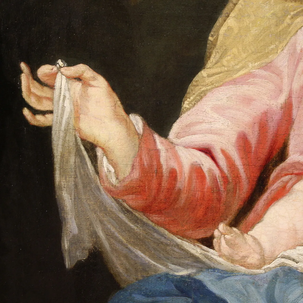 Religious painting  Madonna and Child, 18th century 5