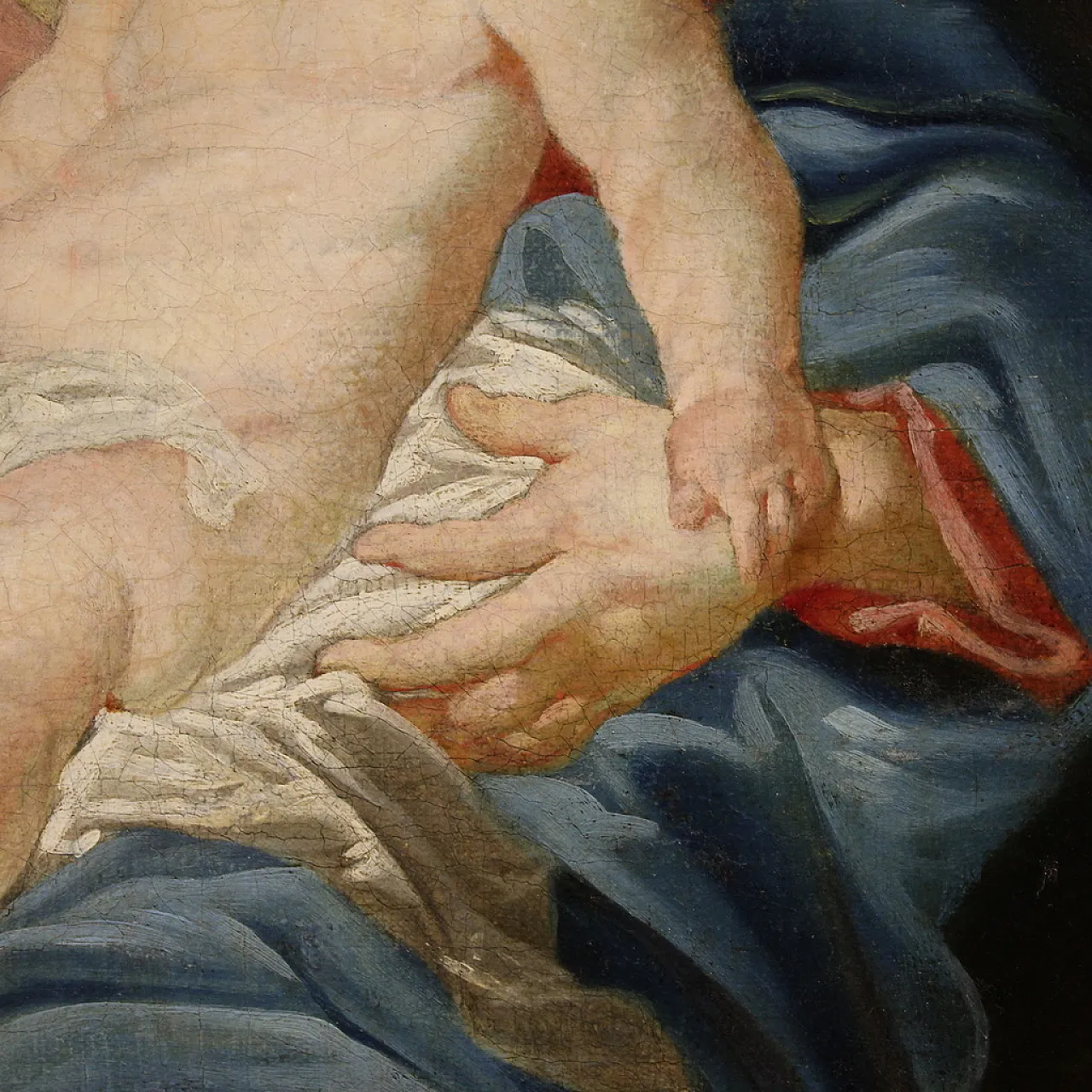 Religious painting  Madonna and Child, 18th century 15