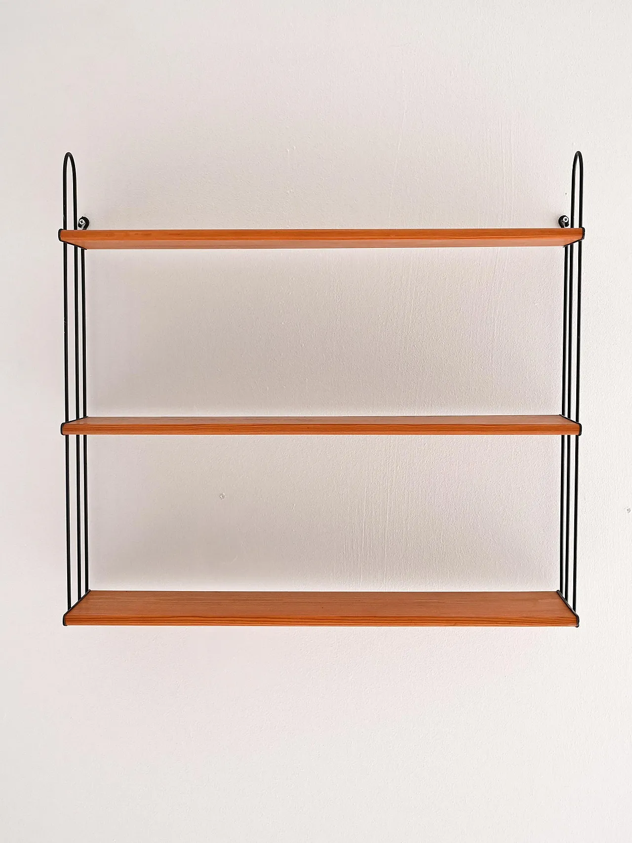Scandinavian Hylla wall shelf in oak and iron, 1960s 2