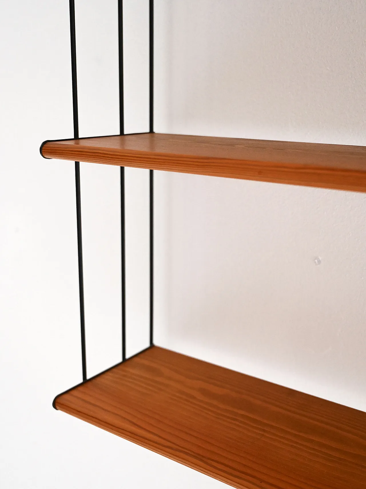 Scandinavian Hylla wall shelf in oak and iron, 1960s 5