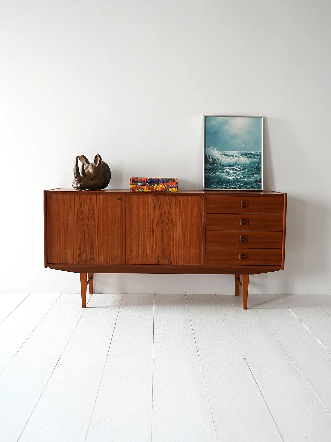 Scandinavian teak sideboard, mid-20th century 1