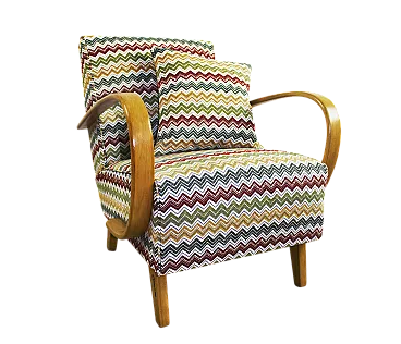 Poltrona di tipo C indiano di Jindrich Halabala, anni '30