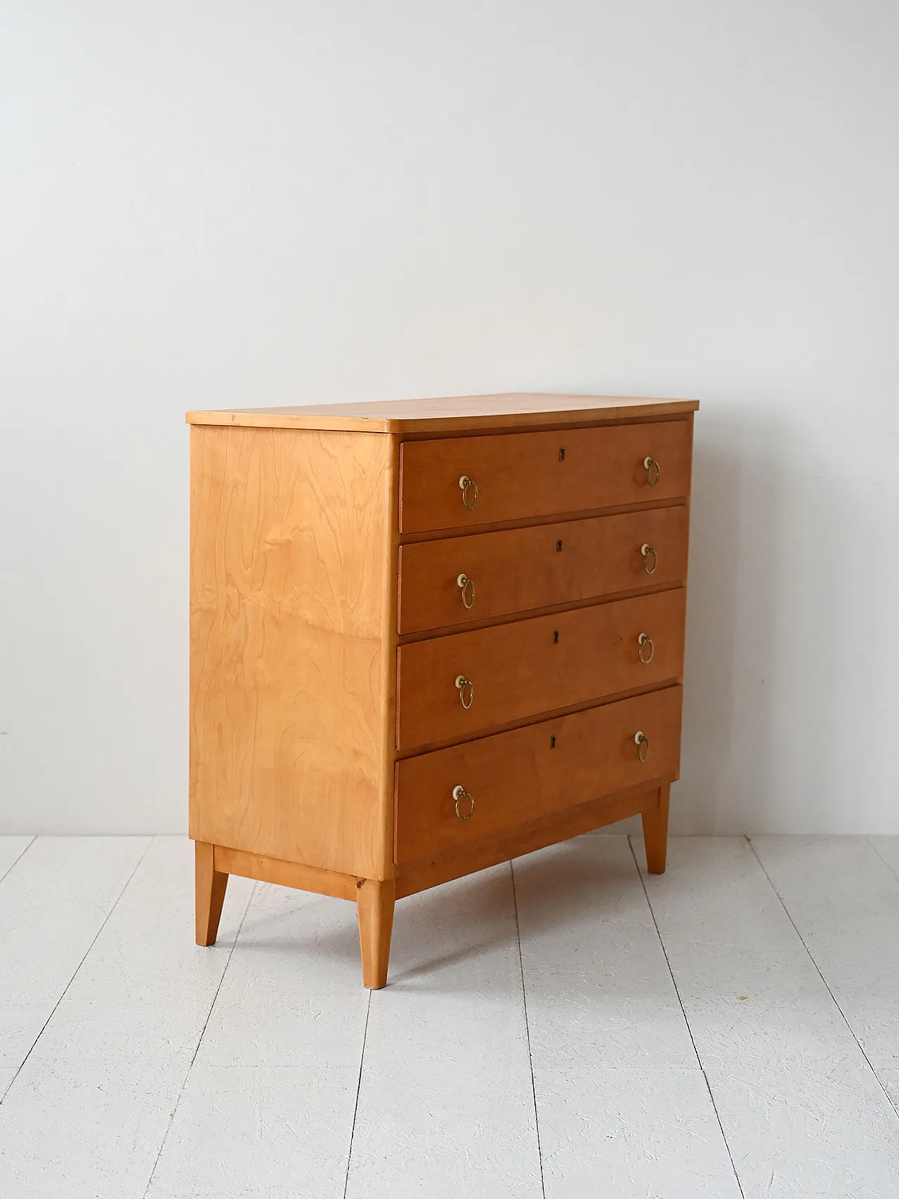 Scandinavian birch root chest of drawers, 1950s 3