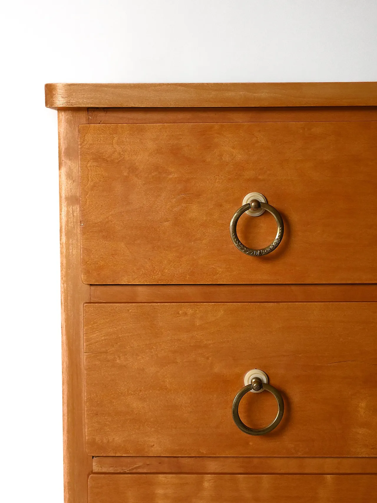 Scandinavian birch root chest of drawers, 1950s 6