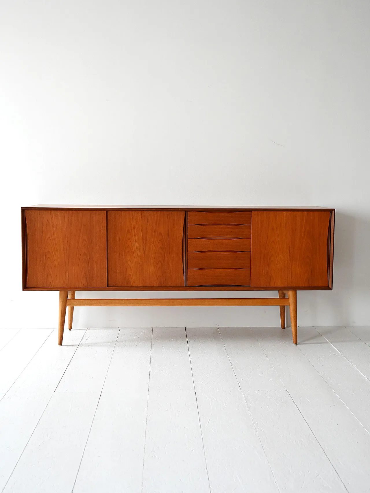 Sideboard scandinavo in teak, anni '60 2