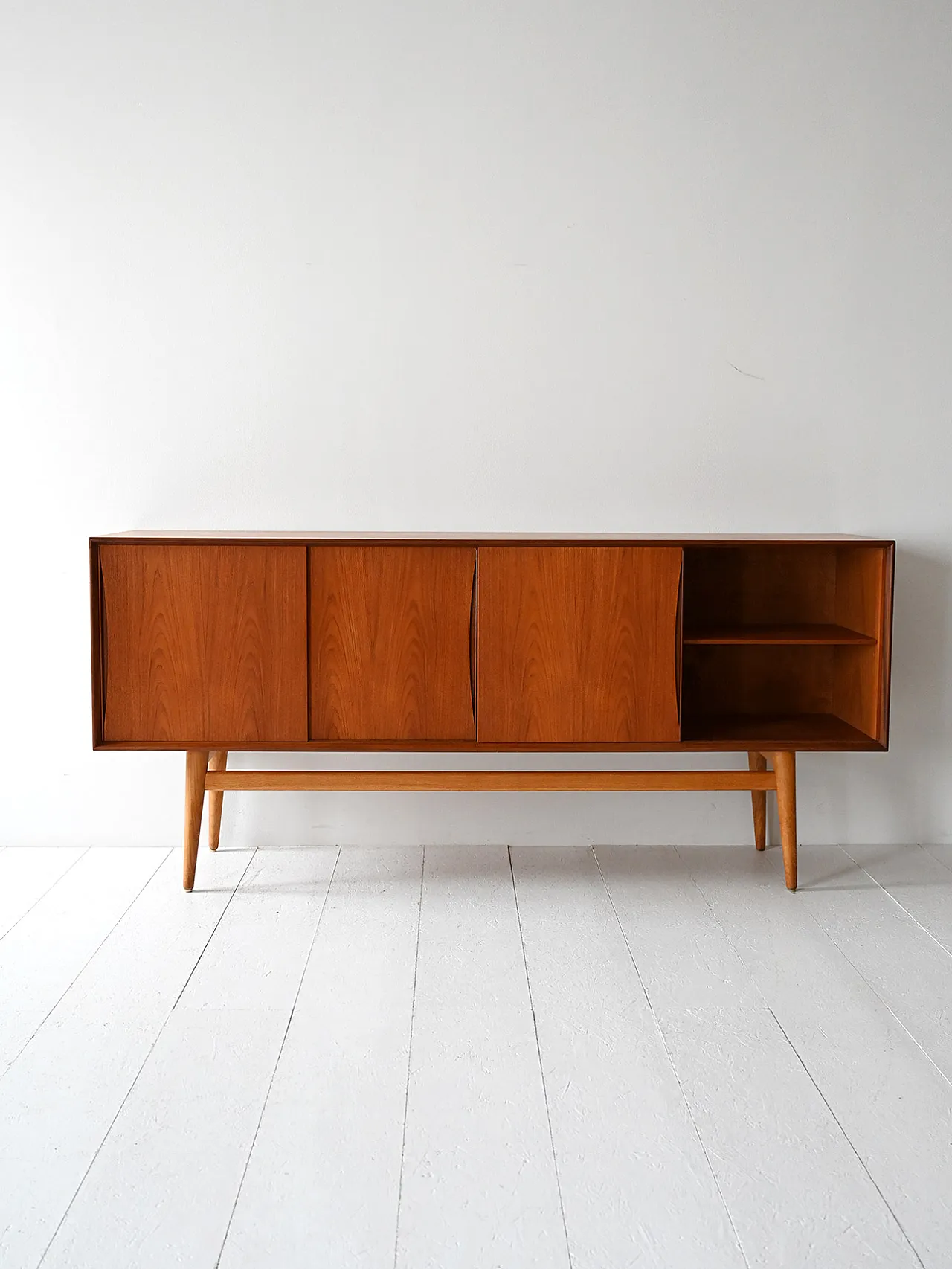 Sideboard scandinavo in teak, anni '60 3