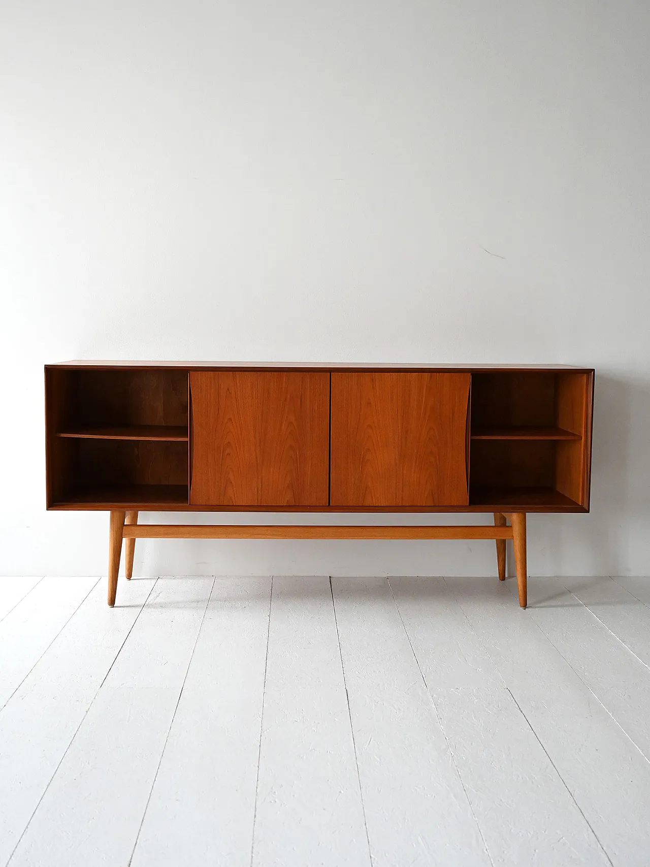 Sideboard scandinavo in teak, anni '60 6