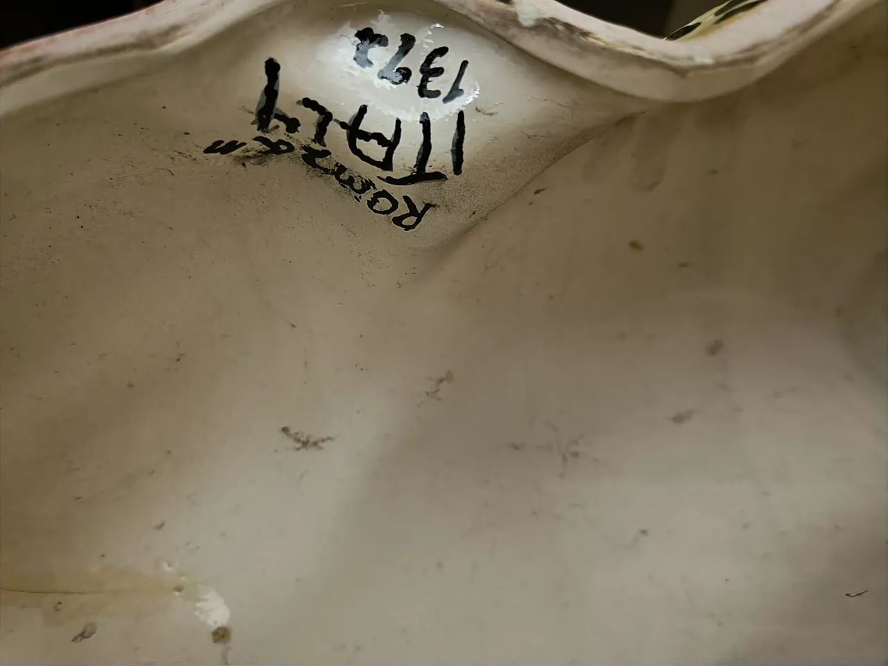 Tigre in ceramica colata di Ronzan, anni '60 14