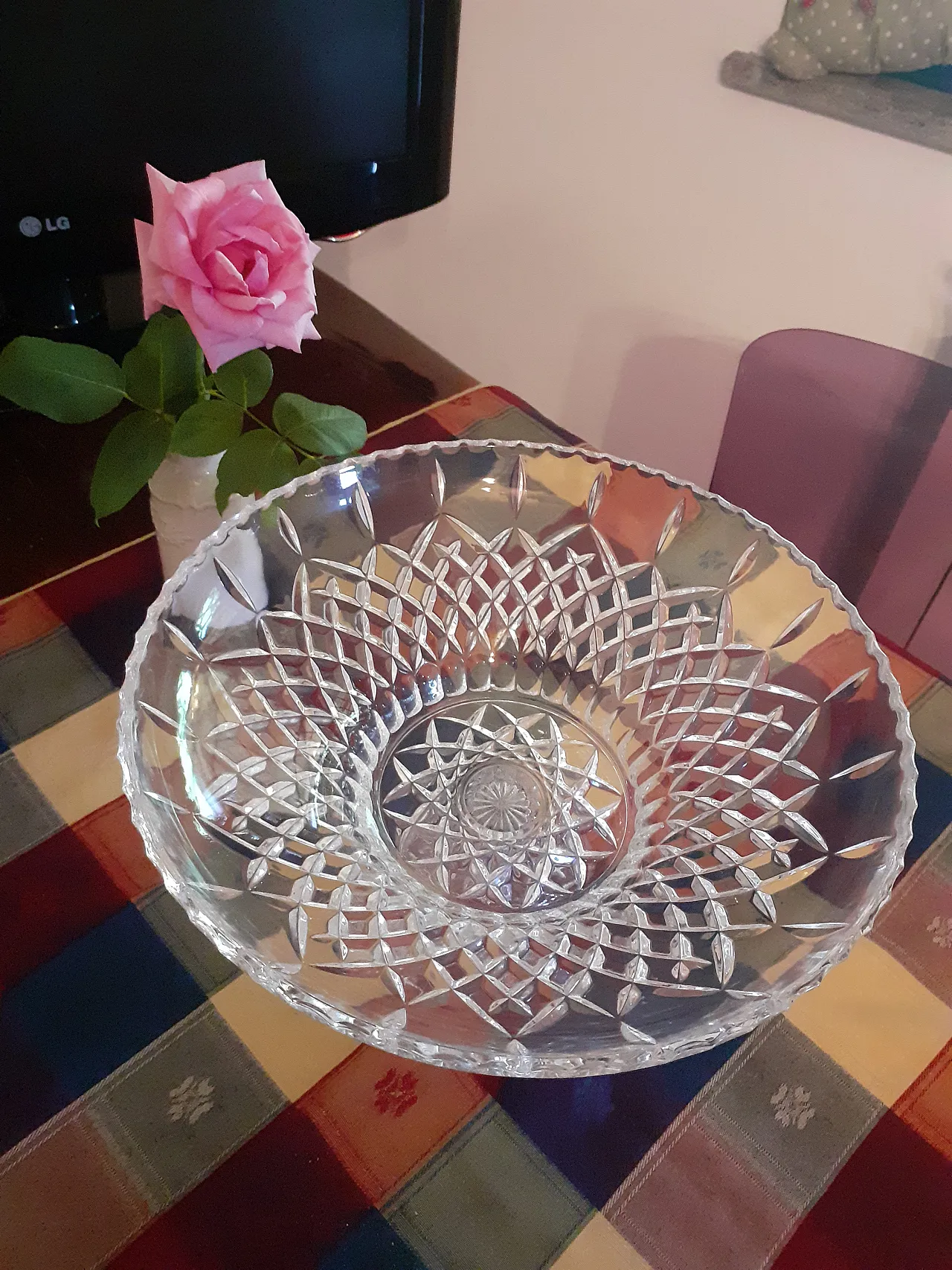 Centerpiece in Boemia crystal, 70s 13