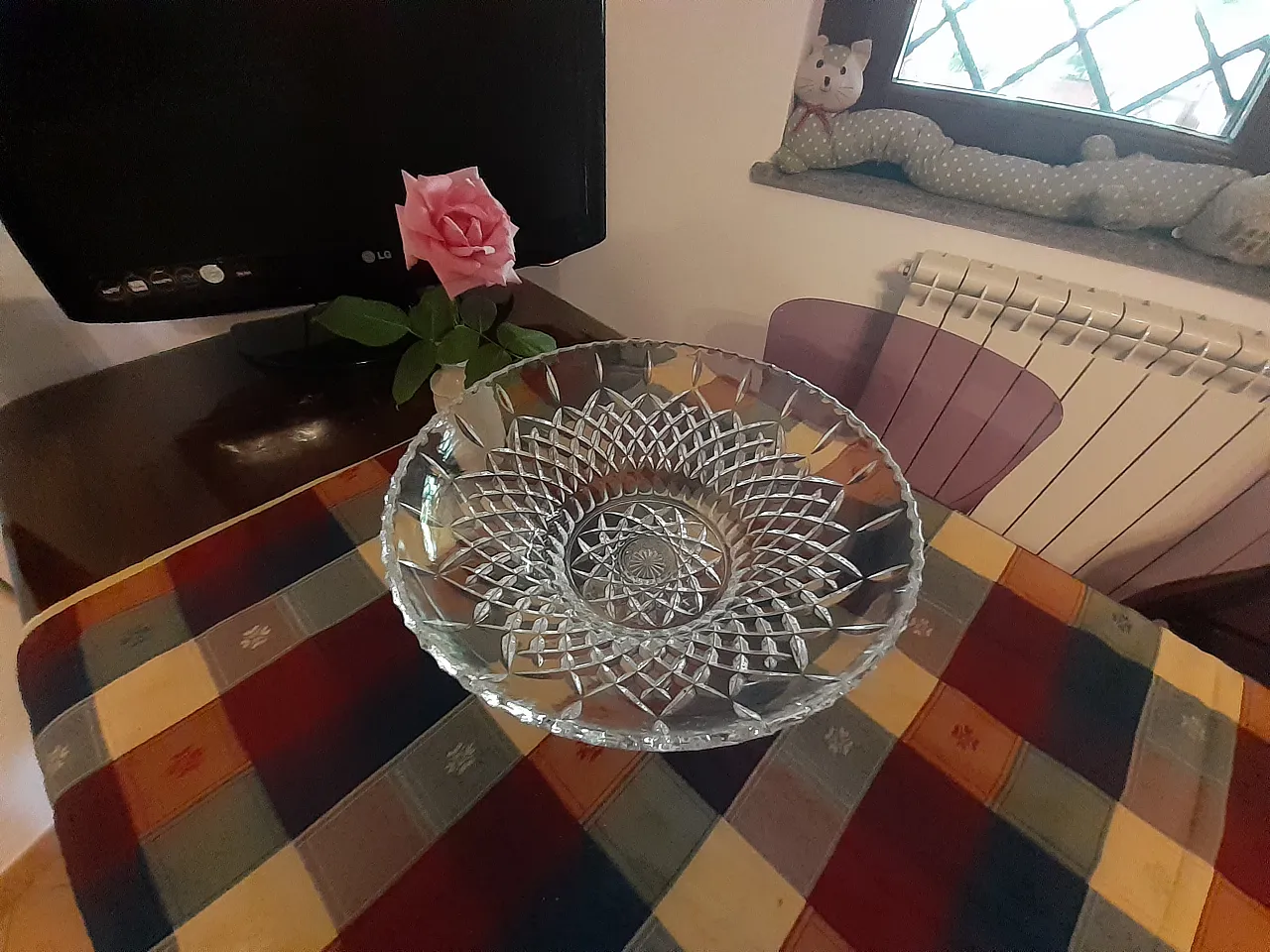 Centerpiece in Boemia crystal, 70s 16