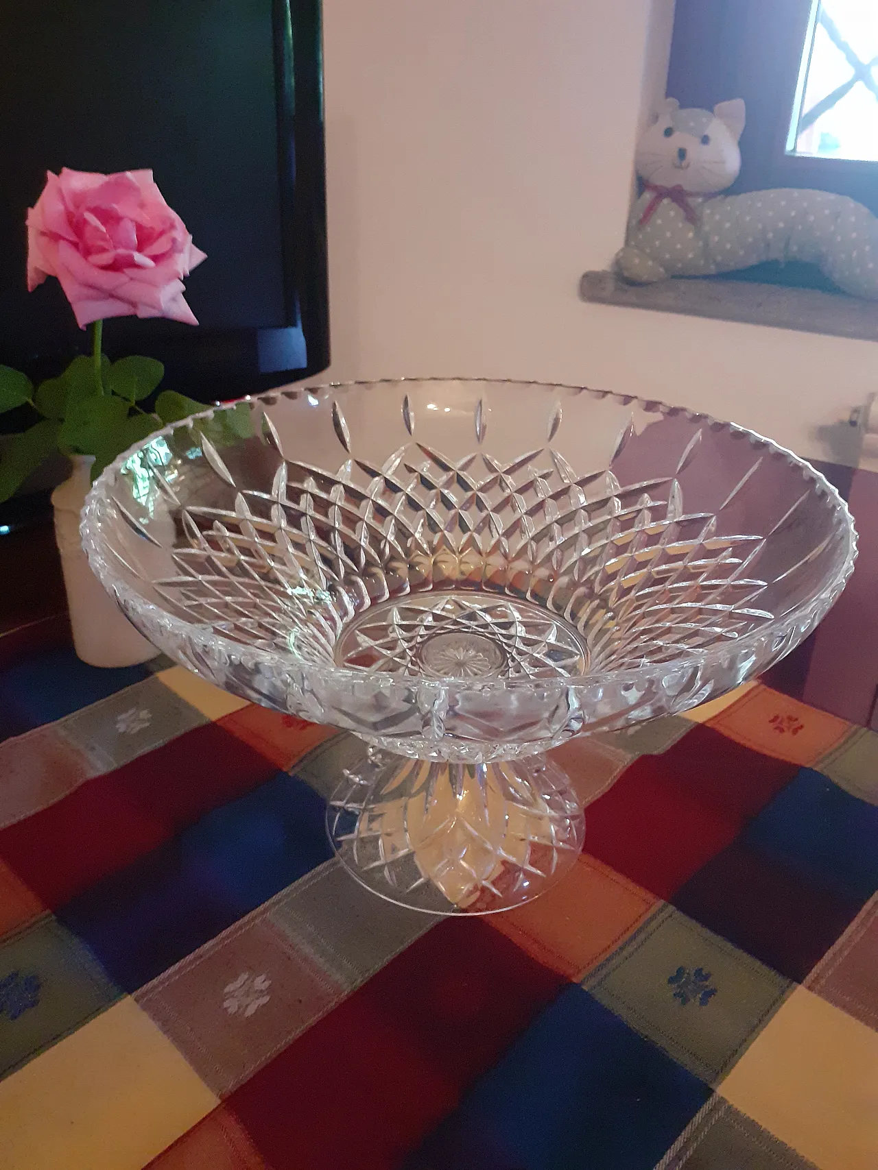 Centerpiece in Boemia crystal, 70s 17