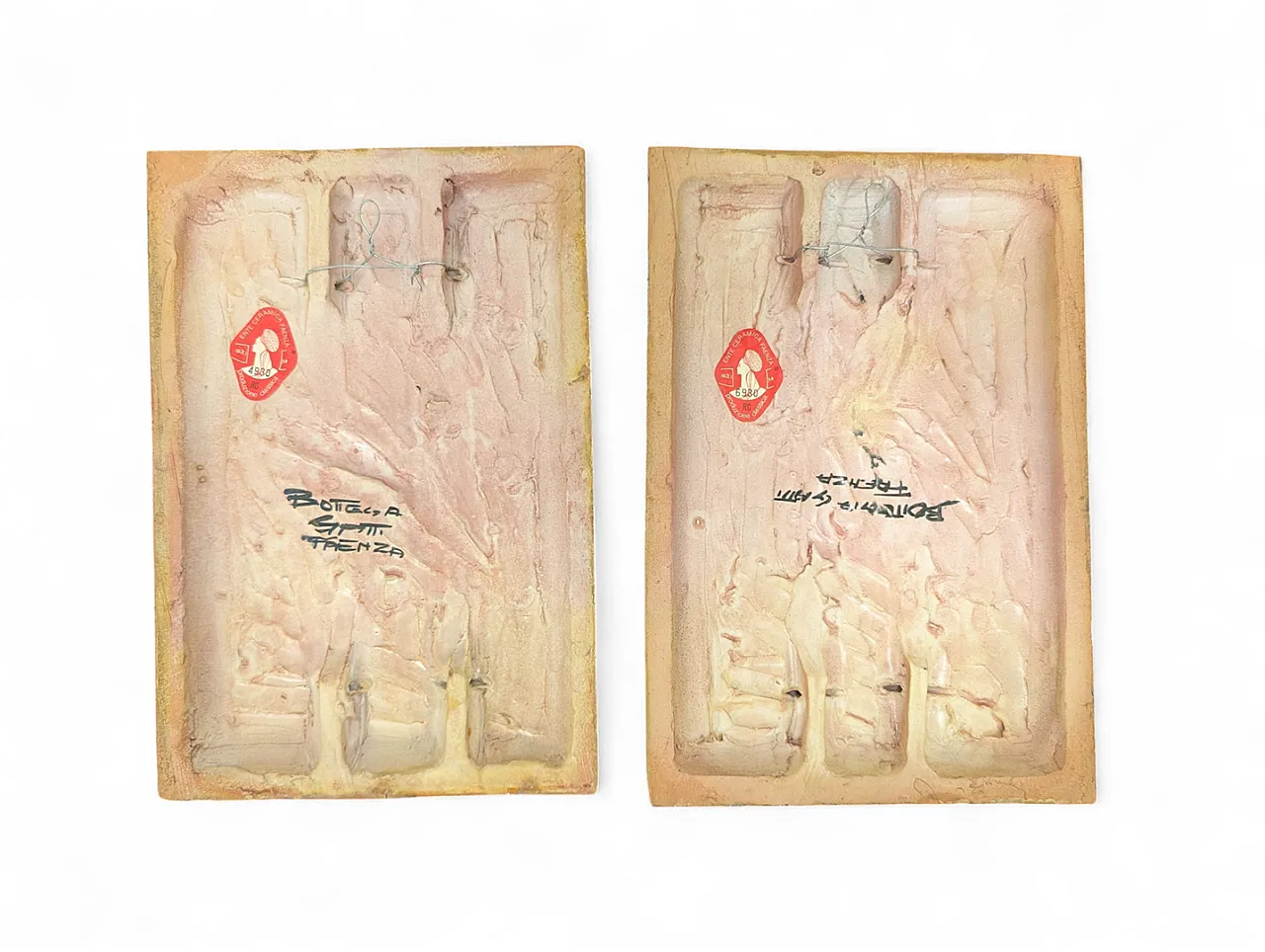 Pair of ceramics by Bottega Gatti, Faenza, 60s 6