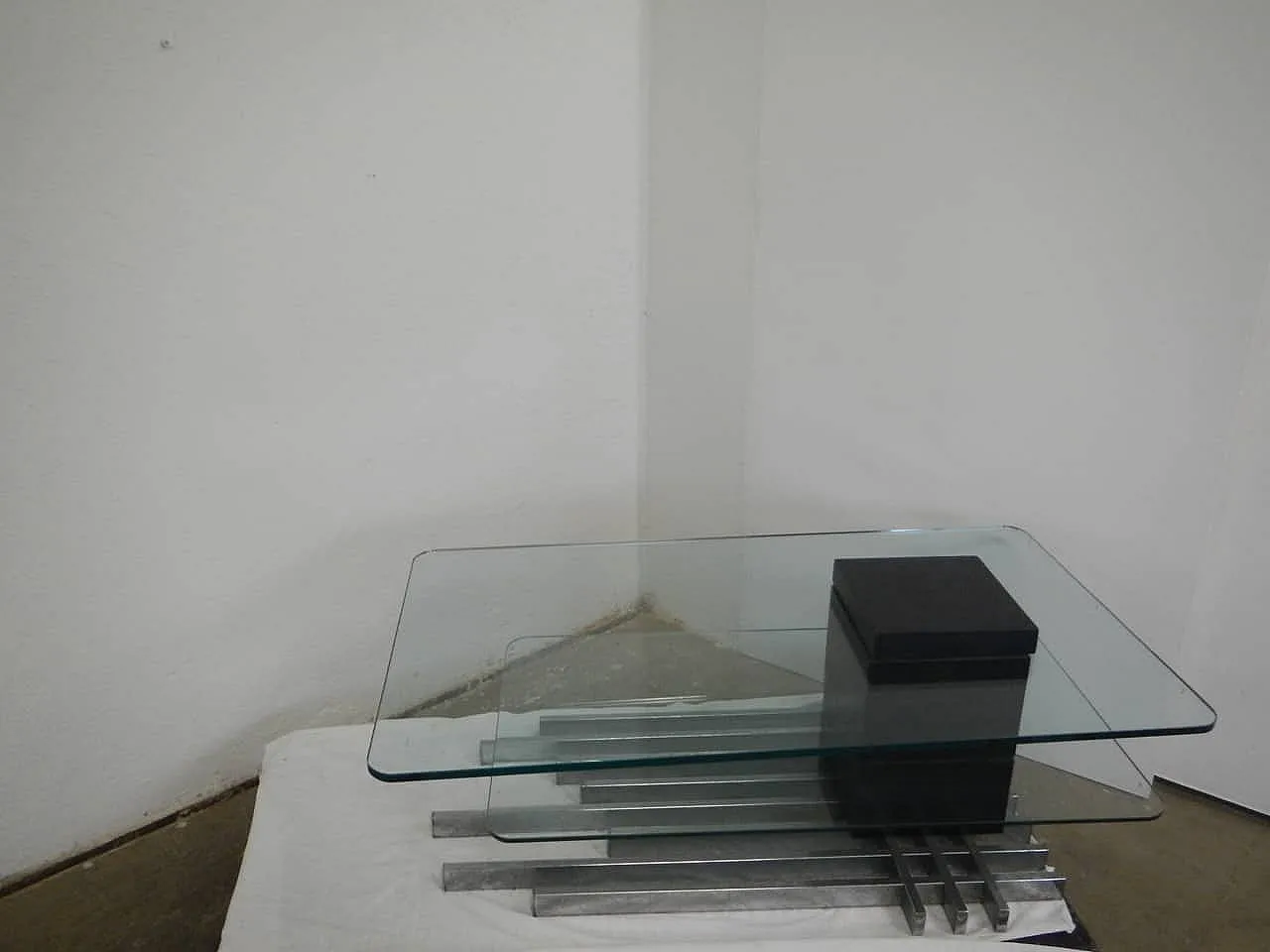 Tavolino con vetro temperato Stile Dassi 1960 2