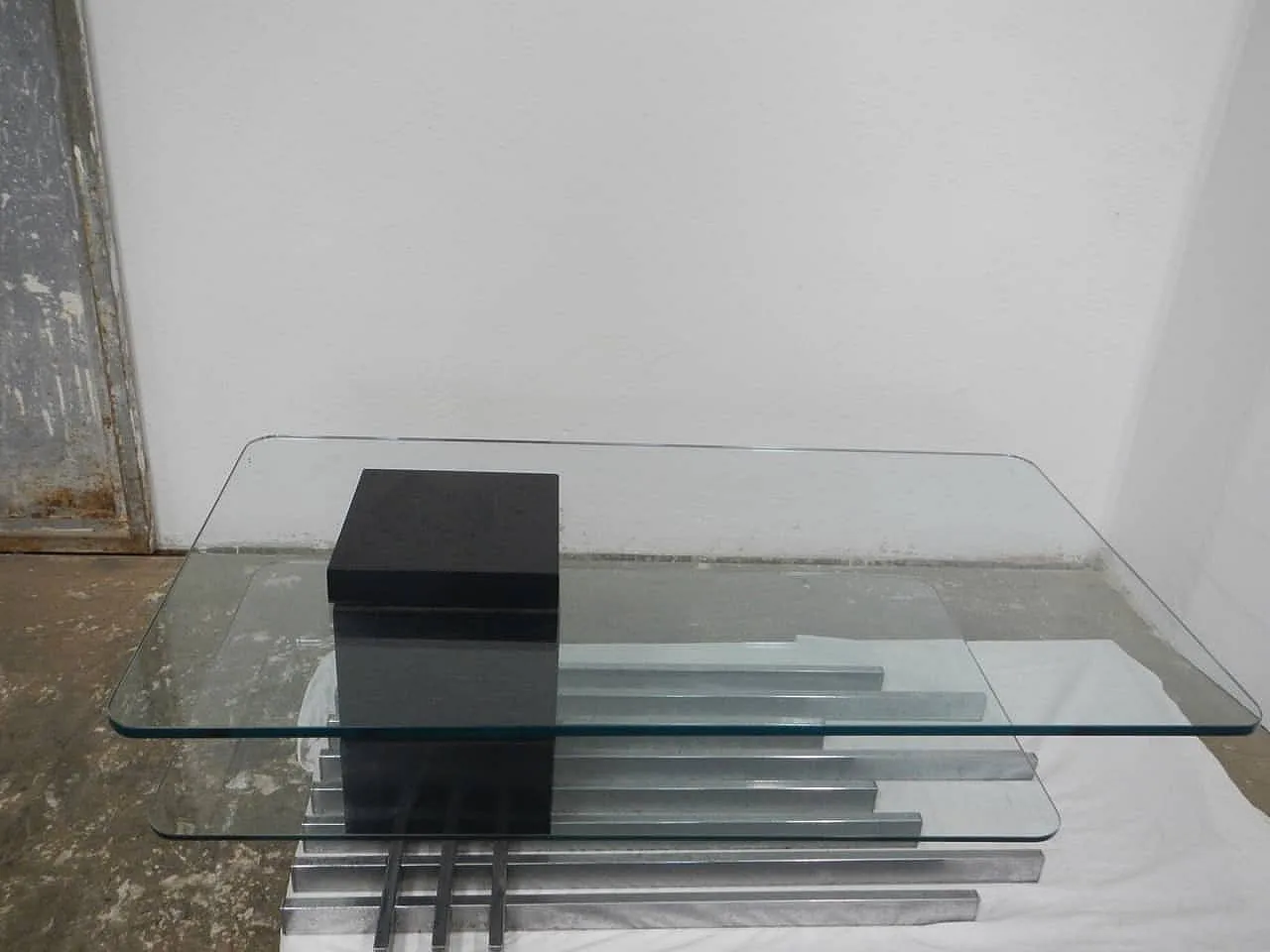 Tavolino con vetro temperato Stile Dassi 1960 3