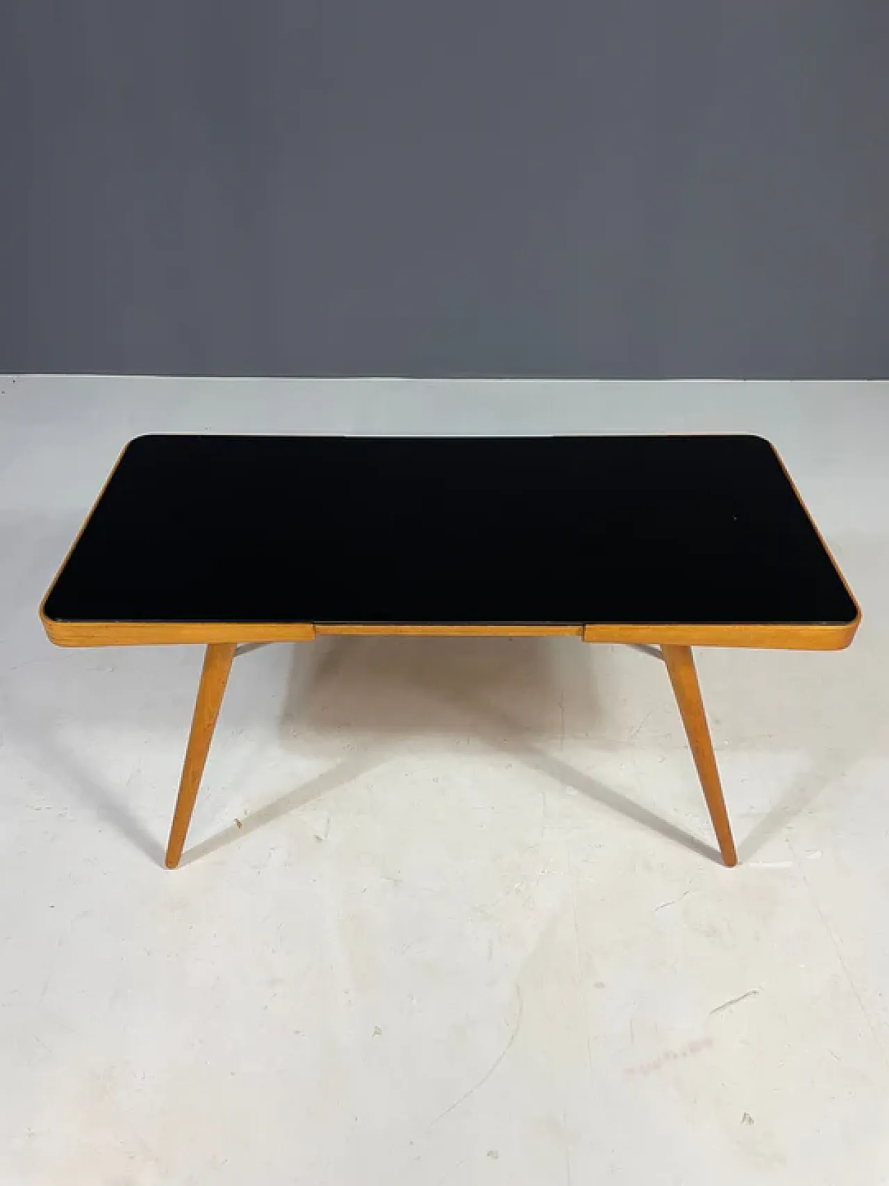 Coffee table with opaxite glass top by Interiér Praha, 1960s 6