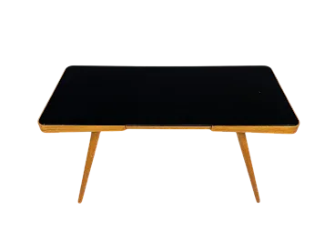 Tavolino con piano in vetro opaxite di Interiér Praha, anni '60