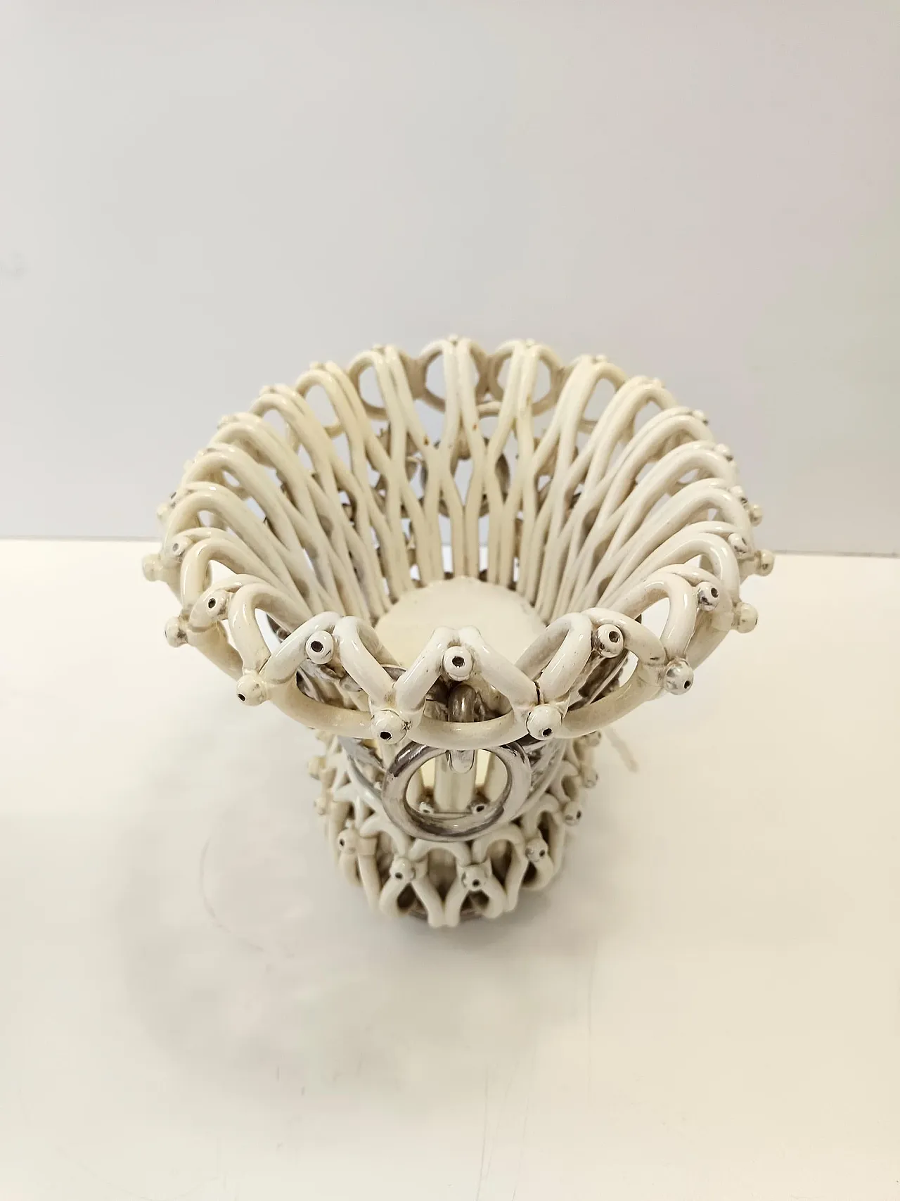 Fruttiera o centrotavola in ceramica di Charles de Boissimon, Francia 7