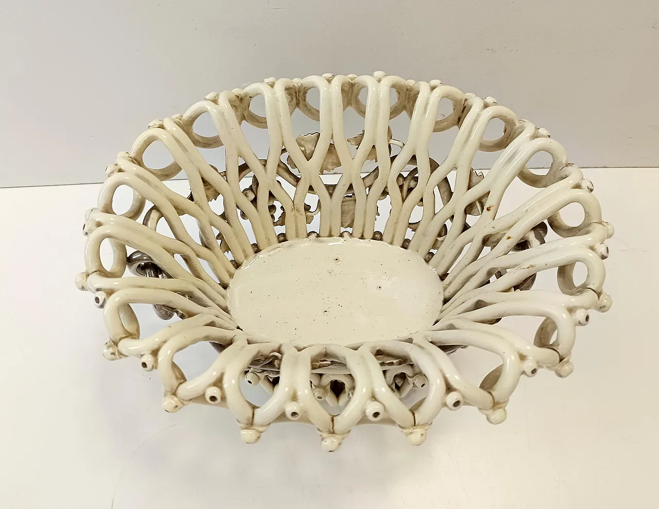 Fruttiera o centrotavola in ceramica di Charles de Boissimon, Francia 8