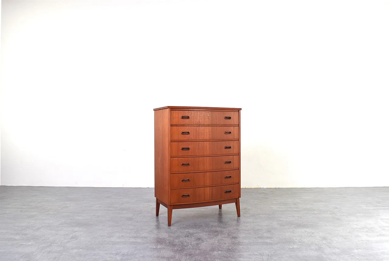 Mid-Century Danish Teak Chest of Drawers, 1960s 2