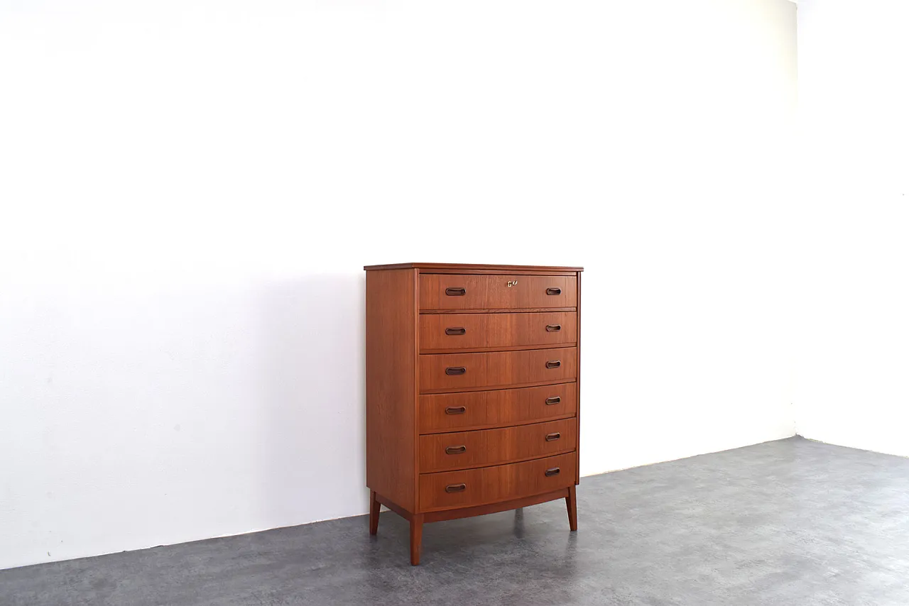 Mid-Century Danish Teak Chest of Drawers, 1960s 9