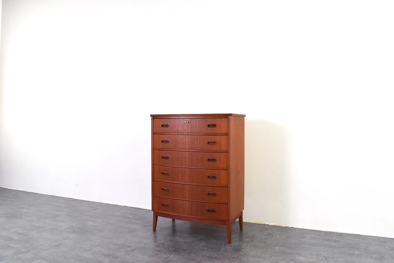 Mid-Century Danish Teak Chest of Drawers, 1960s 10
