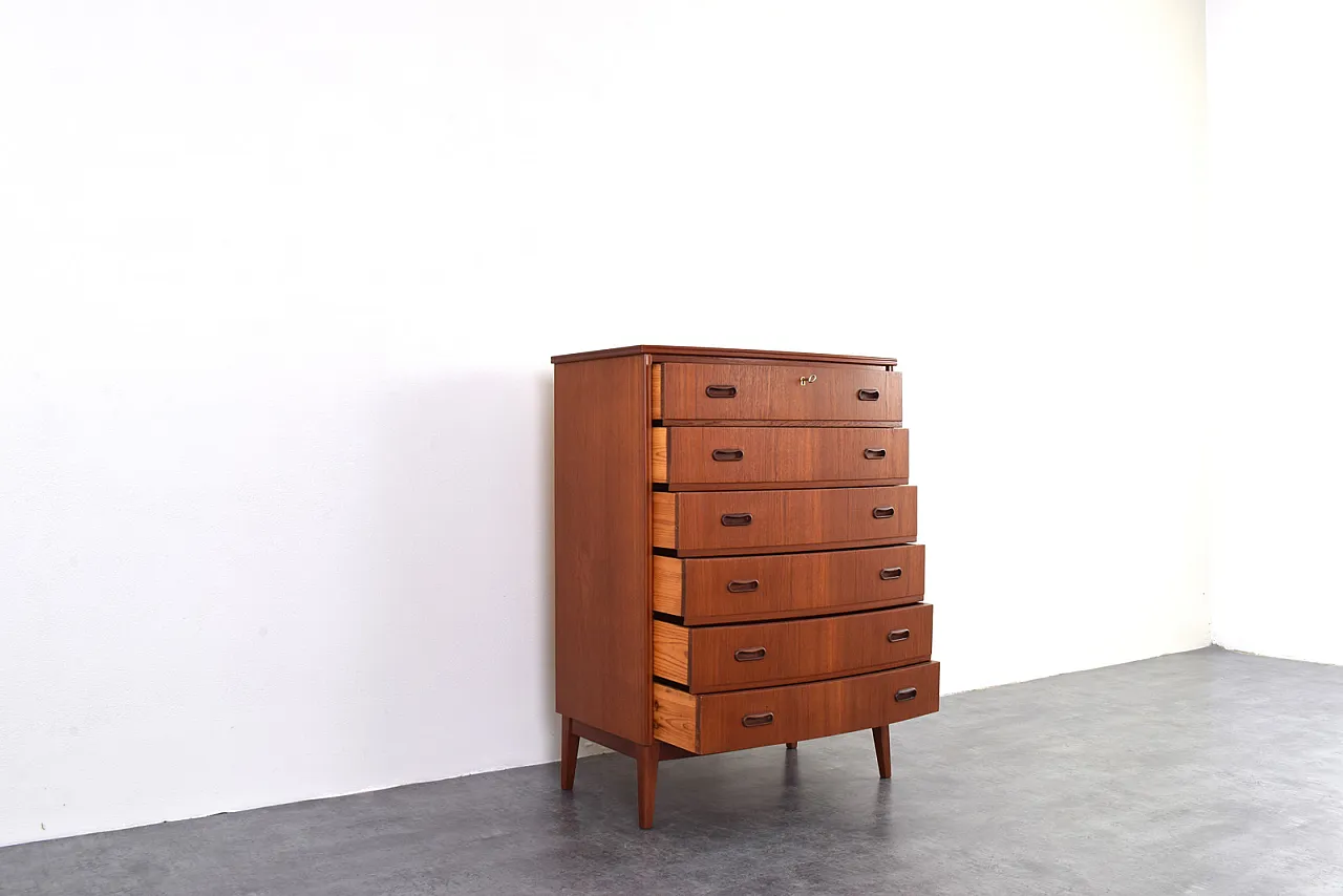Mid-Century Danish Teak Chest of Drawers, 1960s 11
