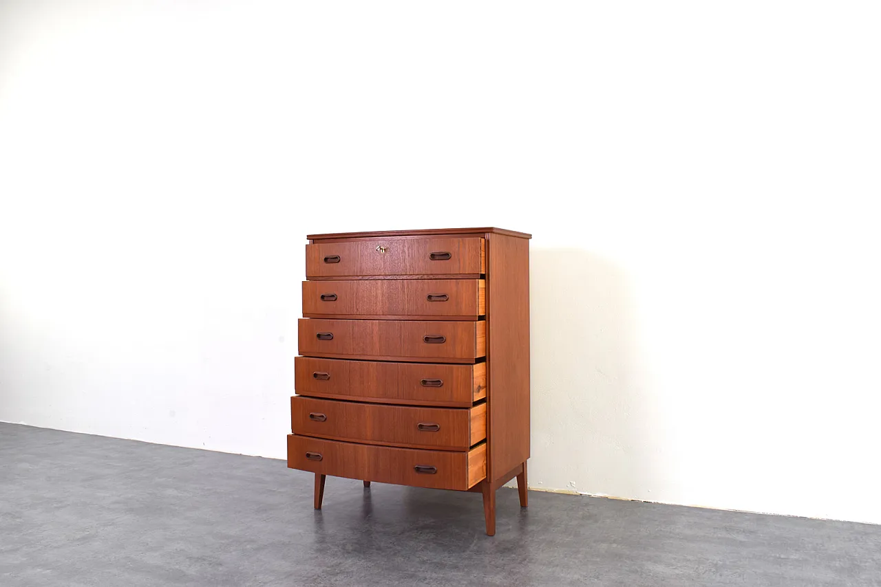Mid-Century Danish Teak Chest of Drawers, 1960s 12