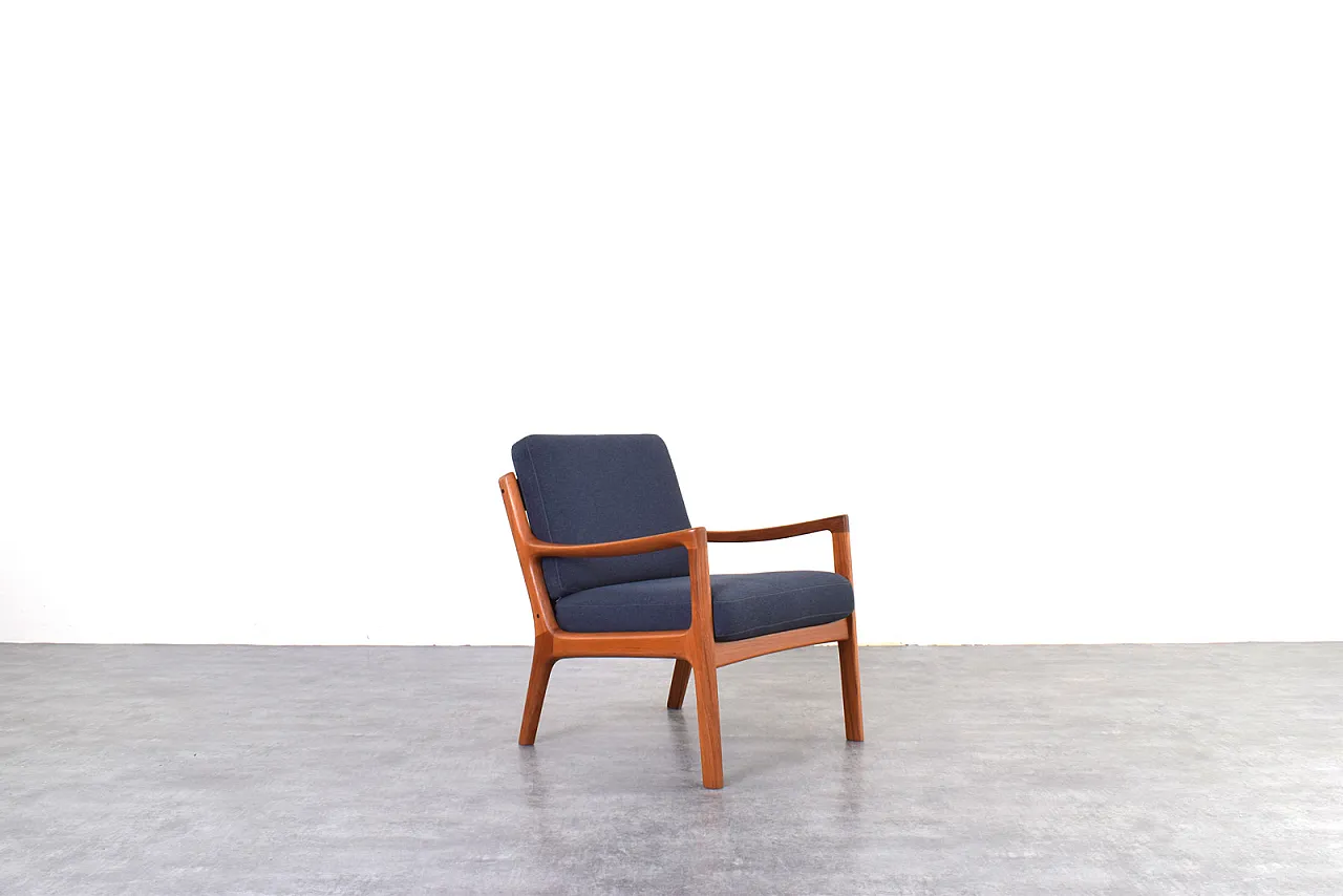 Mid-Century teak armchairs by Ole Wanscher for France & Son, 1950 5