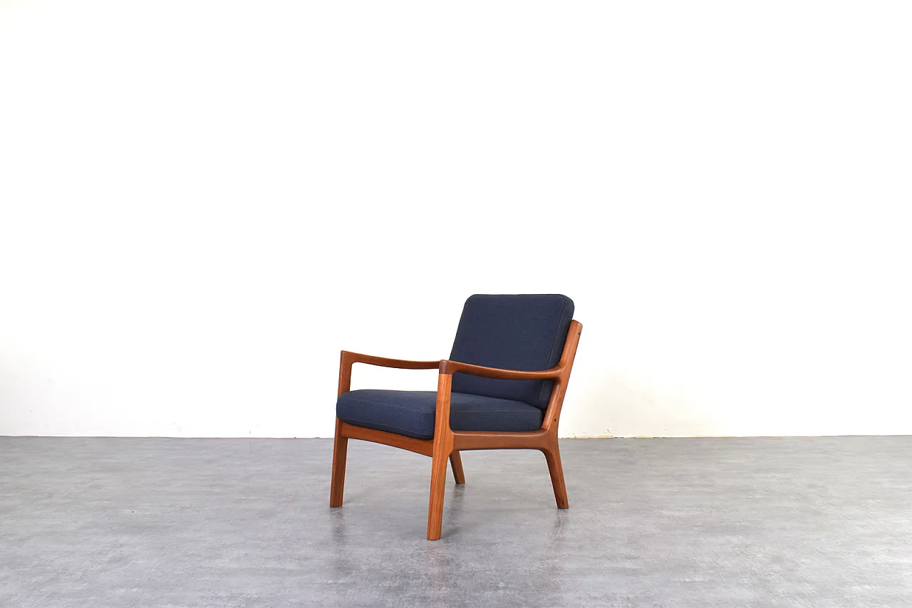 Mid-Century teak armchairs by Ole Wanscher for France & Son, 1950 6