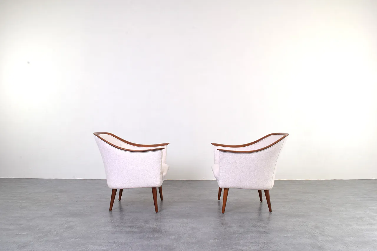 Poltrone di Fredrik A. Kayser per Vatne Lenestolfabrik teak, anni '60 2