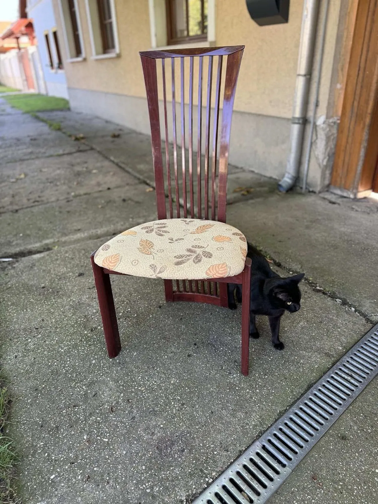 6 Sedie da pranzo laccate e in tessuto di Pietro Costantini, anni '80 10