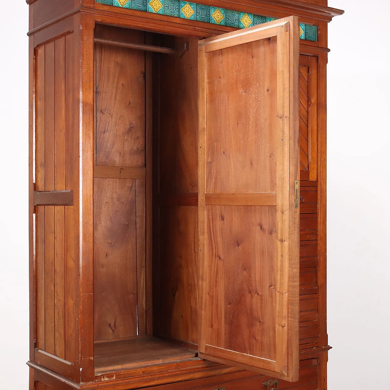 Armadio a cassetti in mogano, fine '800 6