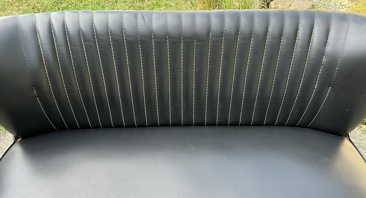 Mid-Century sky black cocktail sofa, 1950s 5